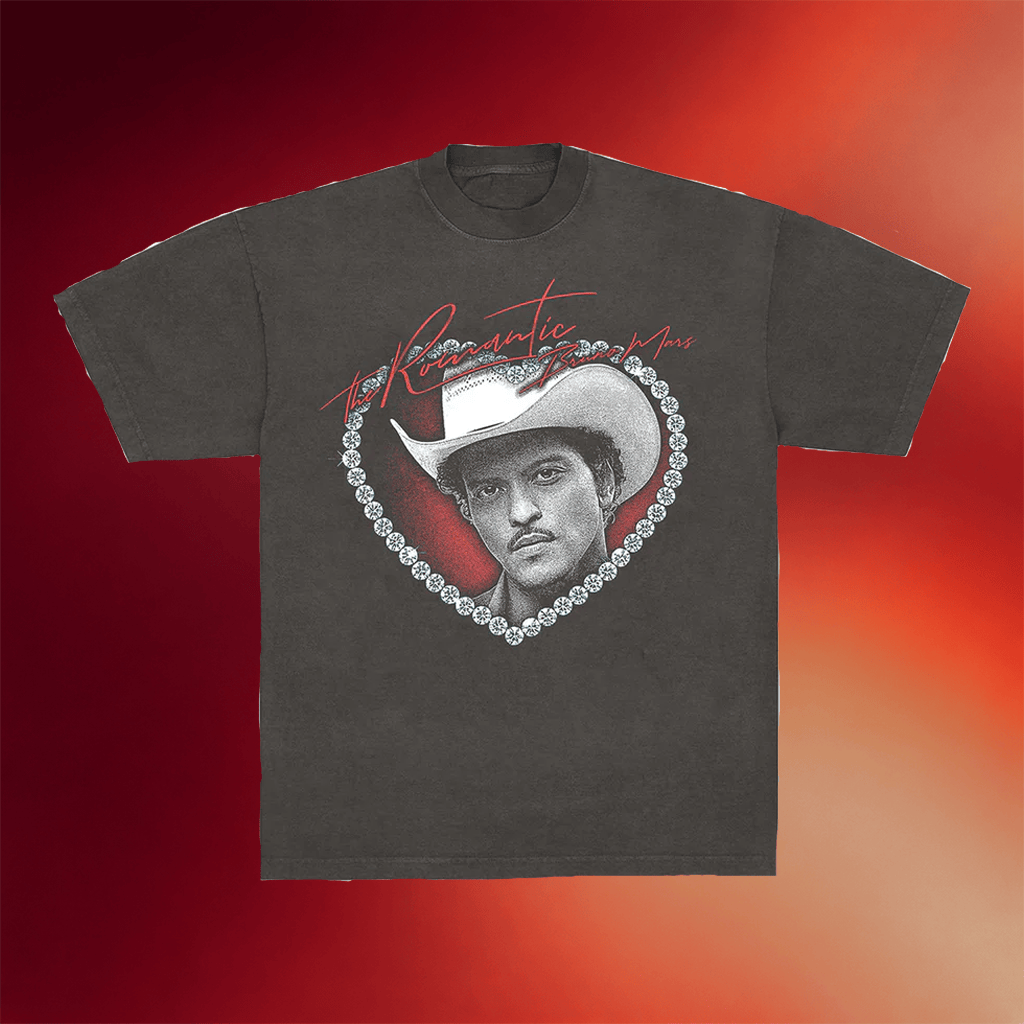 Bruno Mars Merch 2026 Win Your Heart Tour T-Shirt The Romantic Tour Merch Gifts For Music Fans - Merchluma