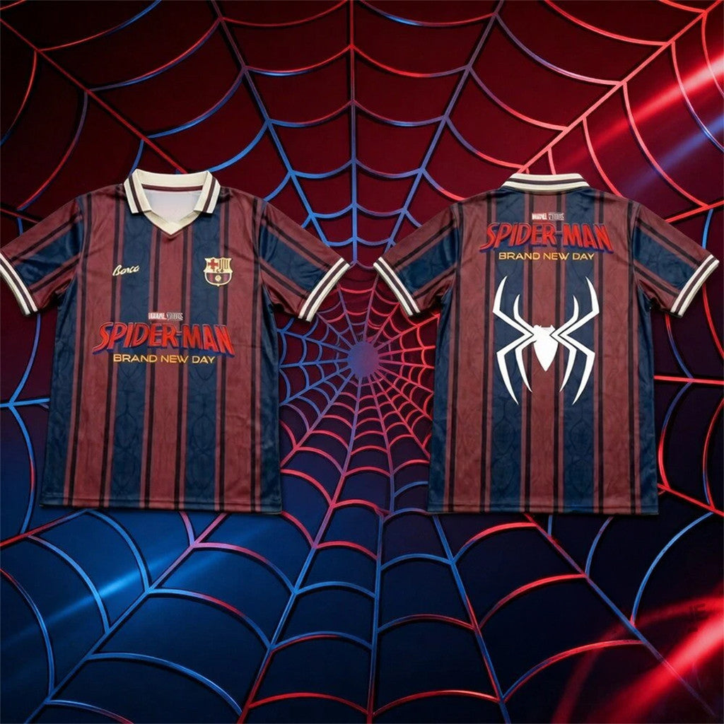 Fc Barcelona Spider Man Brand New Day 2026 Jersey Shirt Barcelona Merch Gift For Brothers - Merchluma