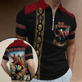 Iron Maiden Zip Polo Shirt 2026 Heavy Metal Band Iron Maiden Merch Gift For Husband - Merchluma