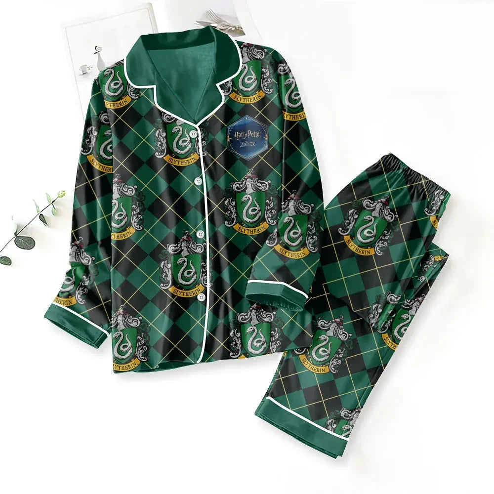 Harry Potter X Slytherin Pajama Set 2026 Harry Potter Merch Gifts For My Wife - Merchluma