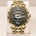 Five Finger Death Punch Legacy Gold Tone Embossed Quartz Watch FFDP Merch 2026 Fan Gifts - Merchluma