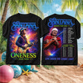 Santana Oneness Tour 2026 Live Under The Cosmic Light Retro Music Shirt Santana Merch Fan Gifts - Merchluma