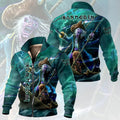Iron Maiden Eddie Stand Collar Zip Jacket 2026 Iron Maiden Merch Best Gift For Band Fan - Merchluma
