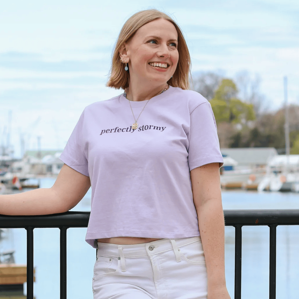 Carley Fortune Merch 2026 Perfectly Stormy Crop Tee Carley Fortune T-Shirt Gifts For Her - Merchluma