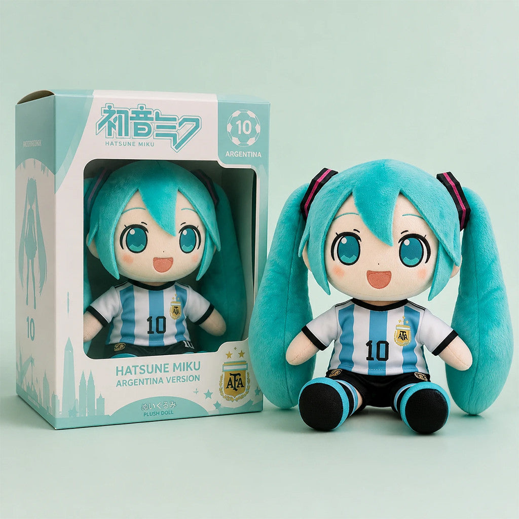 Hatsune Miku Argentina Version Plush Pillow 2026 Hatsune Miku Merch Cool Gifts For Brothers - Merchluma