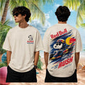 Red Bull Fuel The Rush Racing Snoopy Vintage T-Shirt Red Bull Racing Merch Gift For BFF - Merchluma