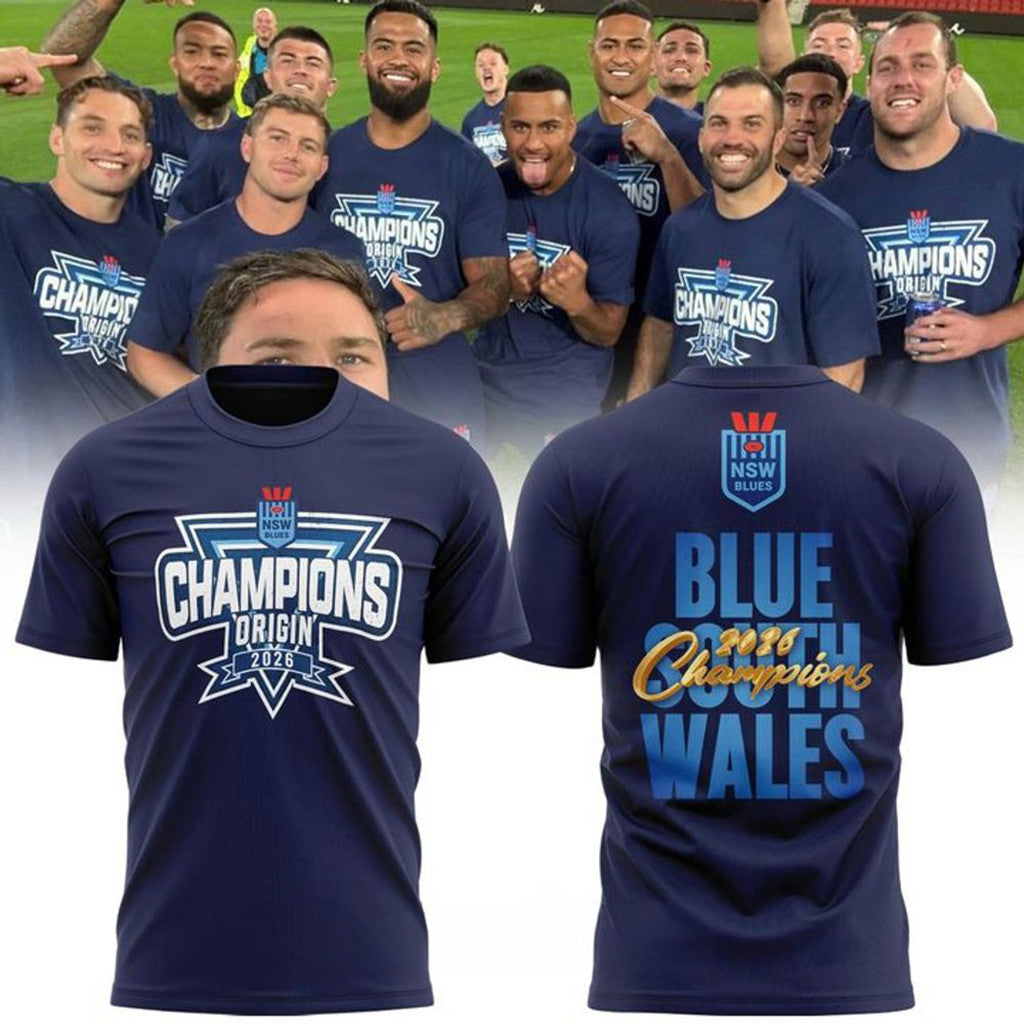 NSW Blues 2026 State Of Origin Champions Special Shirt NSW Blues Merch Gift For Rugby Fans - Merchluma