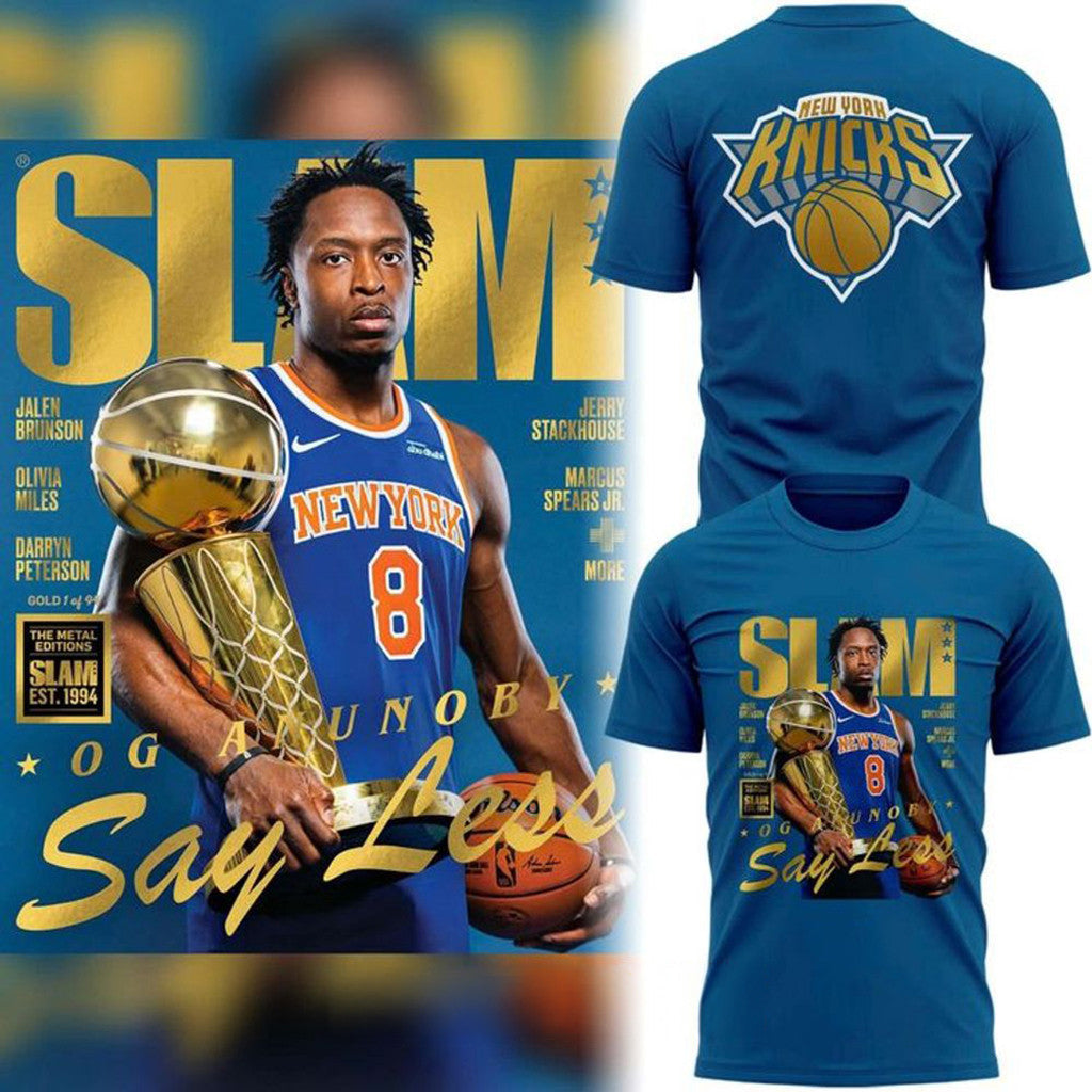 OG Anunoby On The Cover Of SLAM Shirt Say Less OG Anunoby Merch Gift For Basketball Fans 2026 - Merchluma