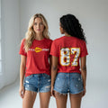 Taylor And Travis Marriage Love Story T-Shirt Swiftie Merch Best Gift For Sister - Merchluma