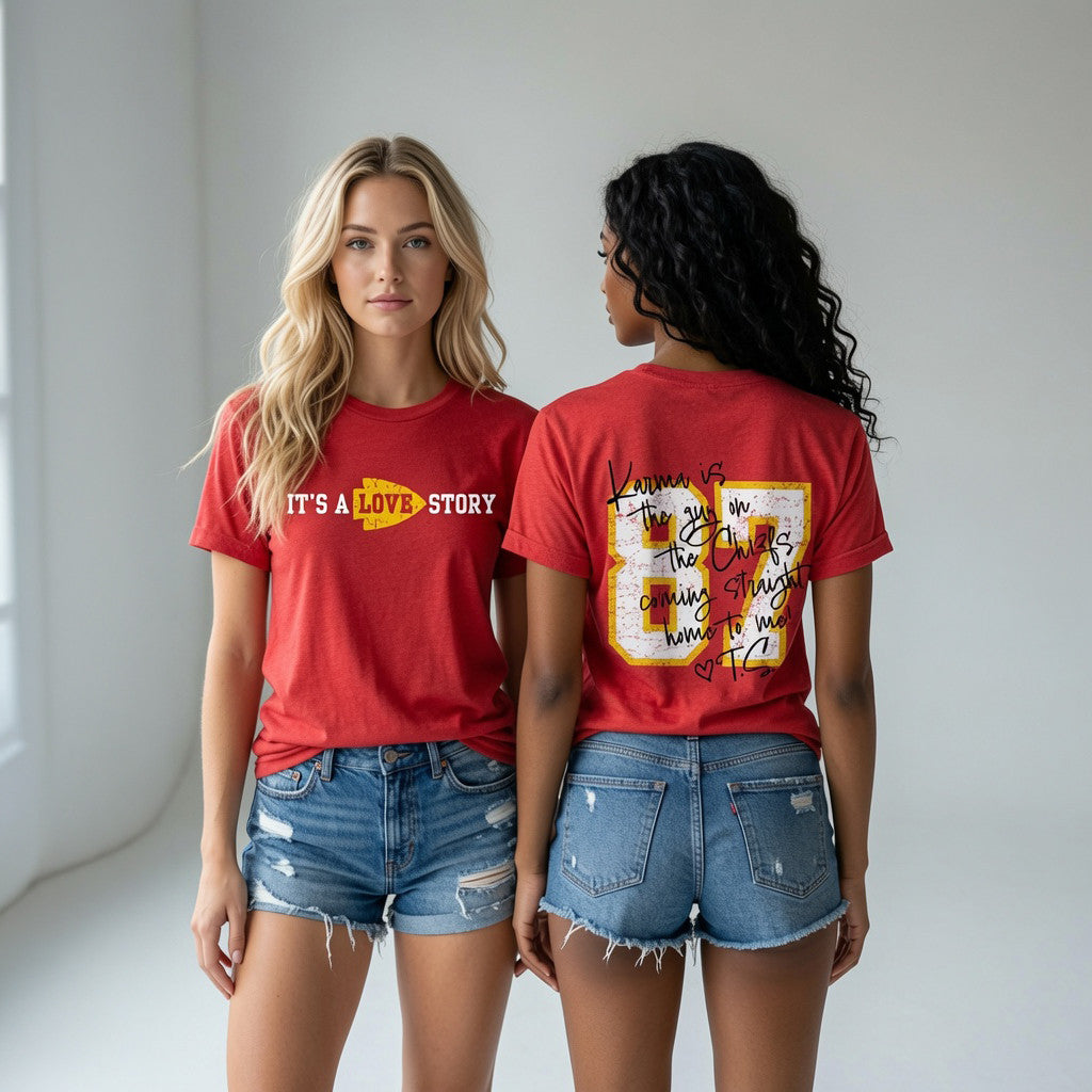 Taylor And Travis Marriage Love Story T-Shirt Swiftie Merch Best Gift For Sister - Merchluma