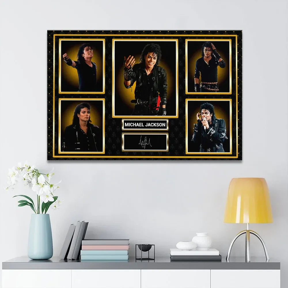 Michael Jackson Signature Poster 2026 The King Of Pop Michael Jackson Merch Fan Gifts - Merchluma