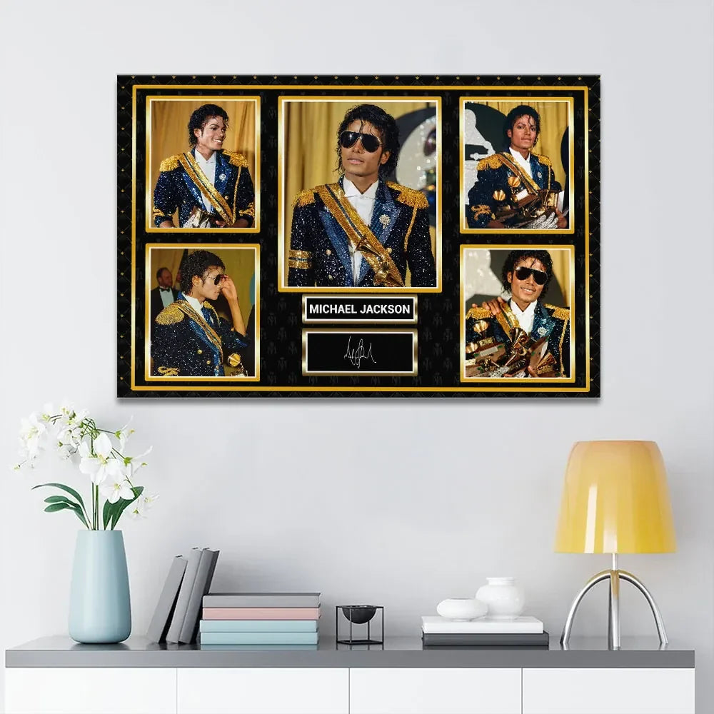 Michael Jackson Signature Poster 2026 The King Of Pop Michael Jackson Merch Wall Art Decor - Merchluma