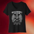 Blackberry Smoke Merch 2026 BBS 25th Anniversary V-Neck Shirt Rock Band Fan Gifts For Her - Merchluma