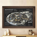 Star Wars Merch 2026 Millennium Falcon Poster Wall Art Decor Gift For Movie Fans - Merchluma