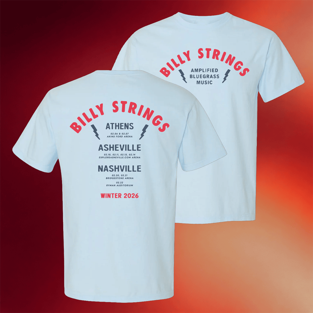 Billy Strings Merch Amplified Bluegrass T-Shirt With Dates Billy Strings Shirt Gifts For Fans - Merchluma