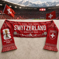 Switzerland FIFA World Cup 2026 Merch Schweiz Suisse Svizzera Scarf Gift For Football Fans - Merchluma