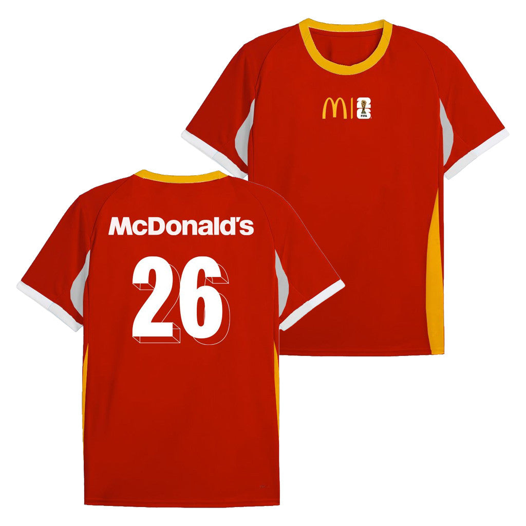 McDonald's X FIFA World Cup Merch 2026 Colorblocked Soccer Jersey Shirt Gift For WC Lovers - Merchluma