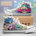 Sonic The Hedgehog High Top Shoes Sneakers Sonic The Hedgehog Merch 2026 Gift For Besties - Merchluma