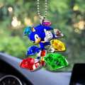 Sonic The Hedgehog 35th Anniversary Acrylic Car Ornament Car Decor Accessories For Gamers - Merchluma