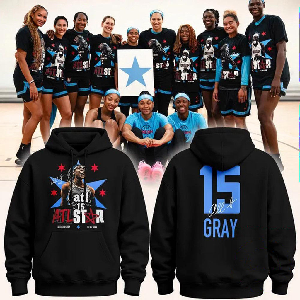 Atlanta Dream Allisha Gray 4x ATL Signature Hoodie Allisha Gray Merch Gifts For Fans - Merchluma