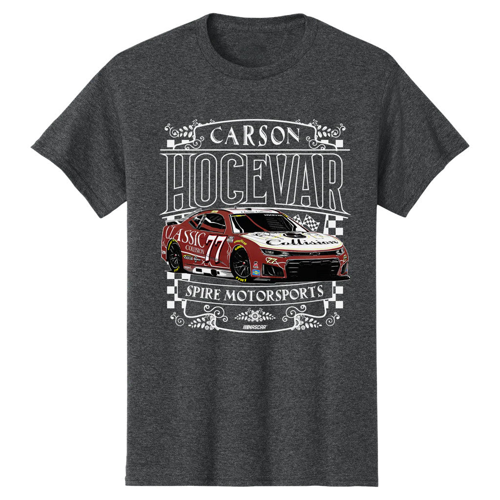 Carson Hocevar Merch #77 Carson Hocevar Collision T-Shirt 2026 NASCAR Merch Gift For Racing Fan - Merchluma