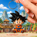 Dragon Ball Son Goku Keychain Dragon Warrior Seven Balls Keyring Dragon Ball Merch Son Gifts - Merchluma