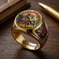 Iron Maiden The Number Of The Beast Signet Ring Iron Maiden Merch Birthday Gift For Brother - Merchluma