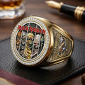 Iron Maiden Eddie Signature Ring Iron Maiden Merch Birthday Gift For Brother - Merchluma