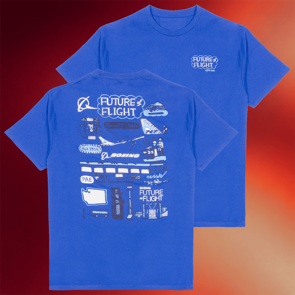Boeing Merch 2026 Boeing Future Of Flight Destination T-Shirt Gift For Him - Merchluma