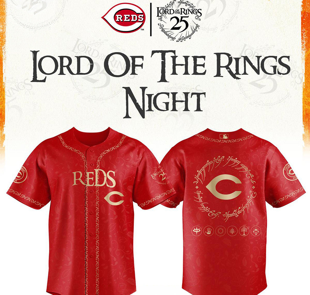 Cincinnati Reds Merch The Lord Of The Rings 2026 Baseball Jersey Gift Ideas For Brother - Merchluma