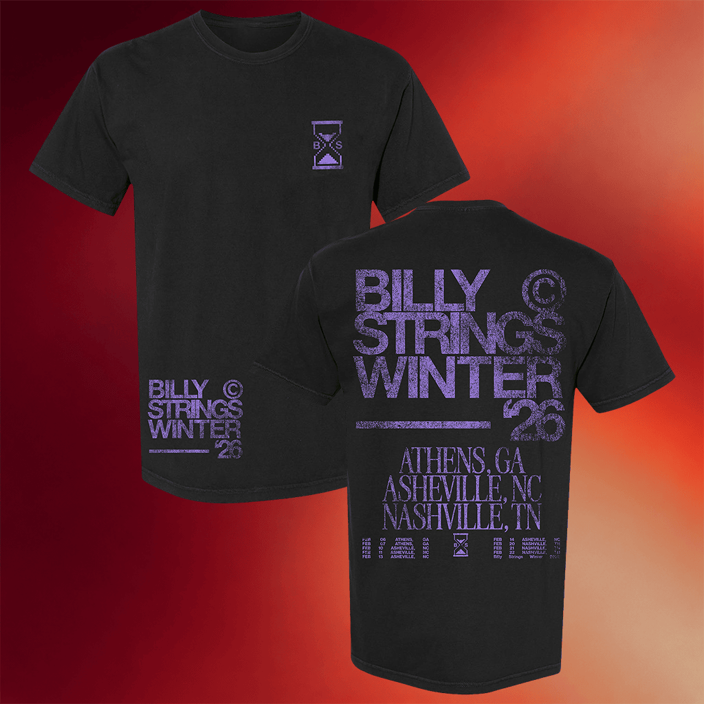 Billy Strings Merch 2026 Hourglass T-Shirt With Dates Connor Dwyer Shirt Gifts For Music Lovers - Merchluma