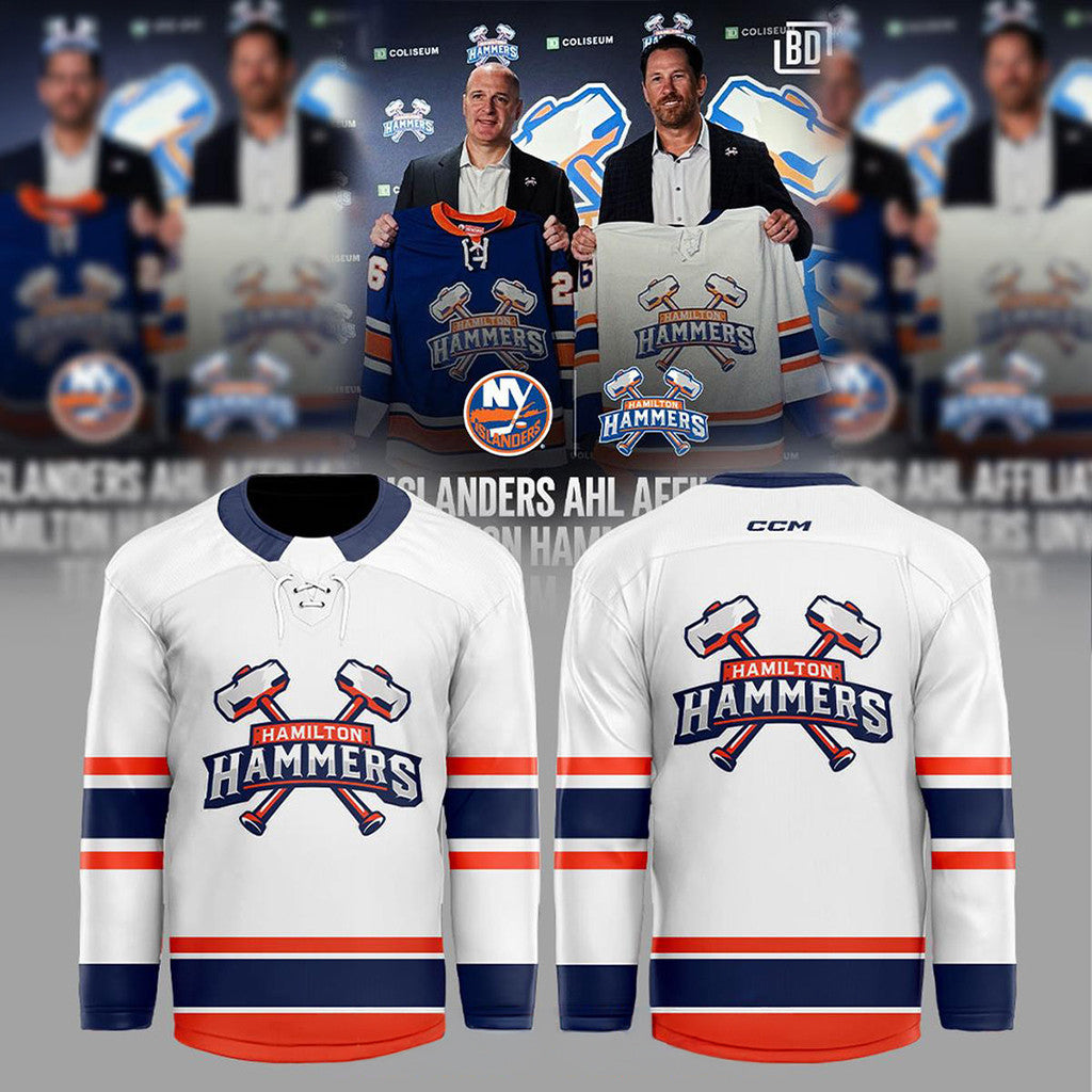 Hamilton Hammers Home Merch Away 2026 Season Hockey Jersey Birthday Gifts For Fans - Merchluma