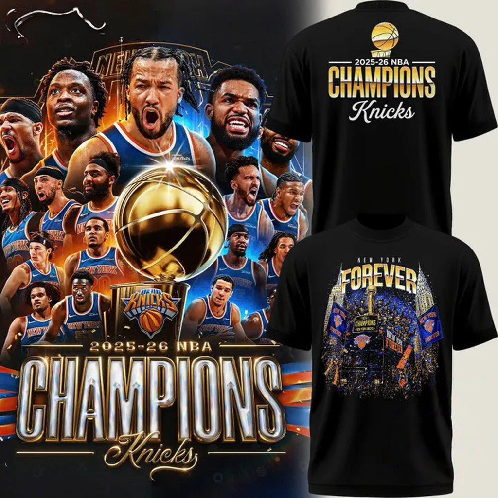2026 Finals Champions New York Knicks T-Shirt Knicks Finals Merch Unique Gifts For Fans - Merchluma