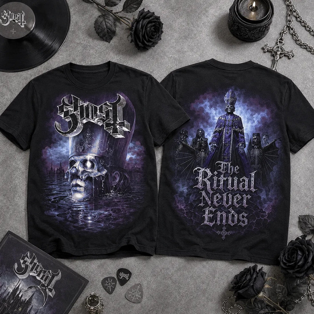 Ghost The Ritual Never Ends T-Shirt Ghost Merch Birthday Gifts For Him - Merchluma