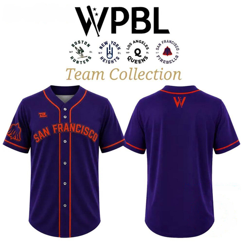 San Francisco Firebells 2026 Baseball Jersey San Francisco Merch Best Gifts For Him - Merchluma