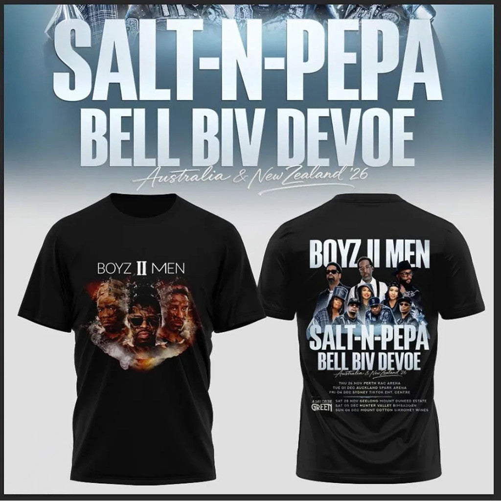 Boyz II Men Merch Salt-N-Pepa Bell Biv Devoe Australia 2026 T-Shirt Gifts For Fans - Merchluma