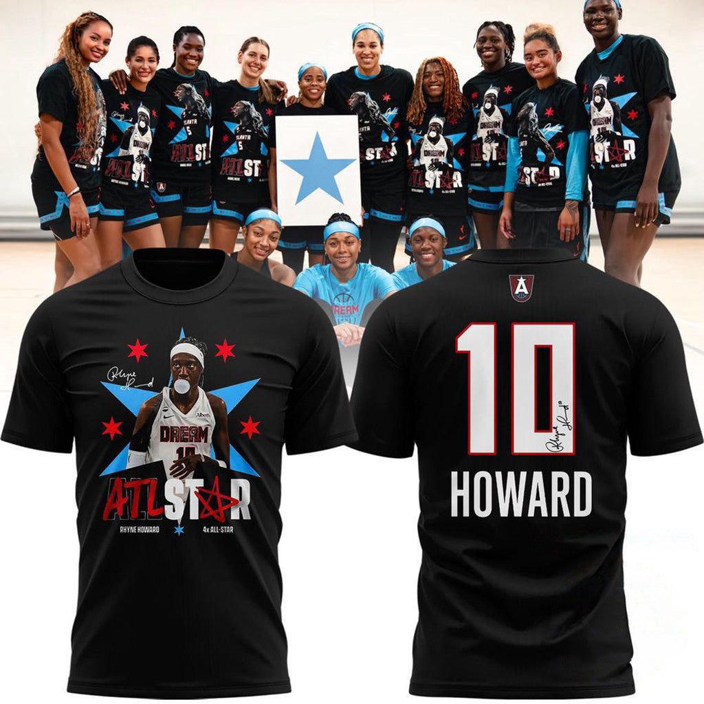 Atlanta Dream Rhyne Howard 4x ATL Signature T-Shirt Atlanta Dream Merch Useful Gift For Him - Merchluma
