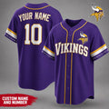 Personalized Minnesota Vikings Team Pride Baseball Jersey Minnesota Vikings Merch Gifts For Fans - Merchluma