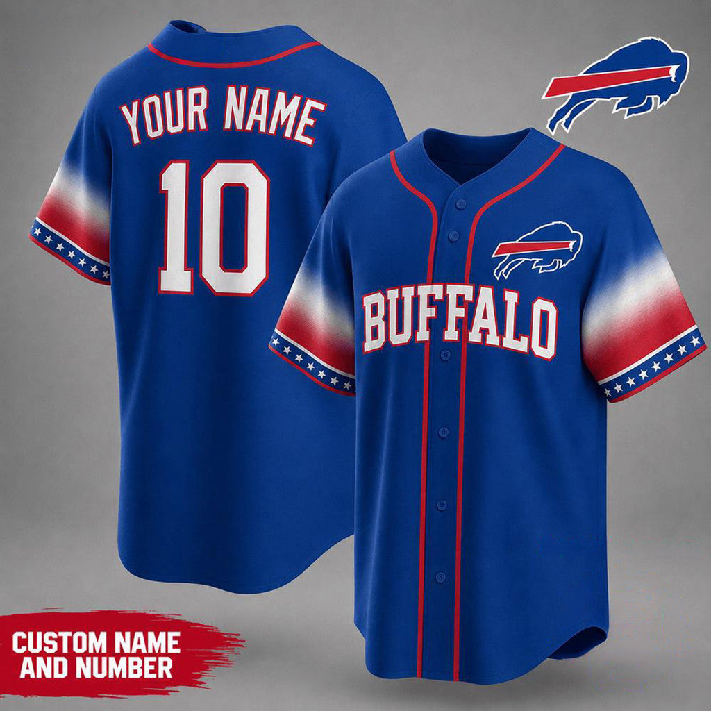 Personalized Buffalo Bills Team Pride Baseball Jersey Buffalo Bills Merch Gifts For Husband - Merchluma