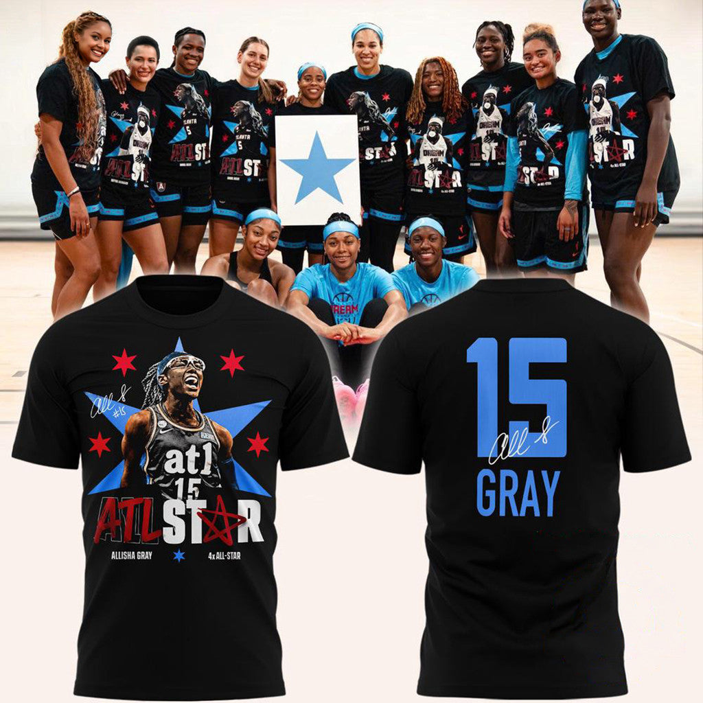 Atlanta Dream Allisha Gray 4x ATL Signature T-Shirt Allisha Gray Merch Gifts For Him - Merchluma