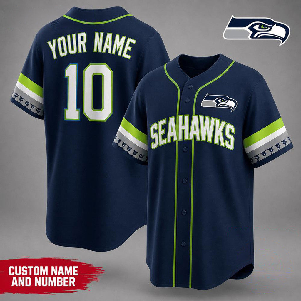 Personalized Seattle Seahawks Merch Seattle Seahawks Team Pride Baseball Jersey Gifts For Him - Merchluma