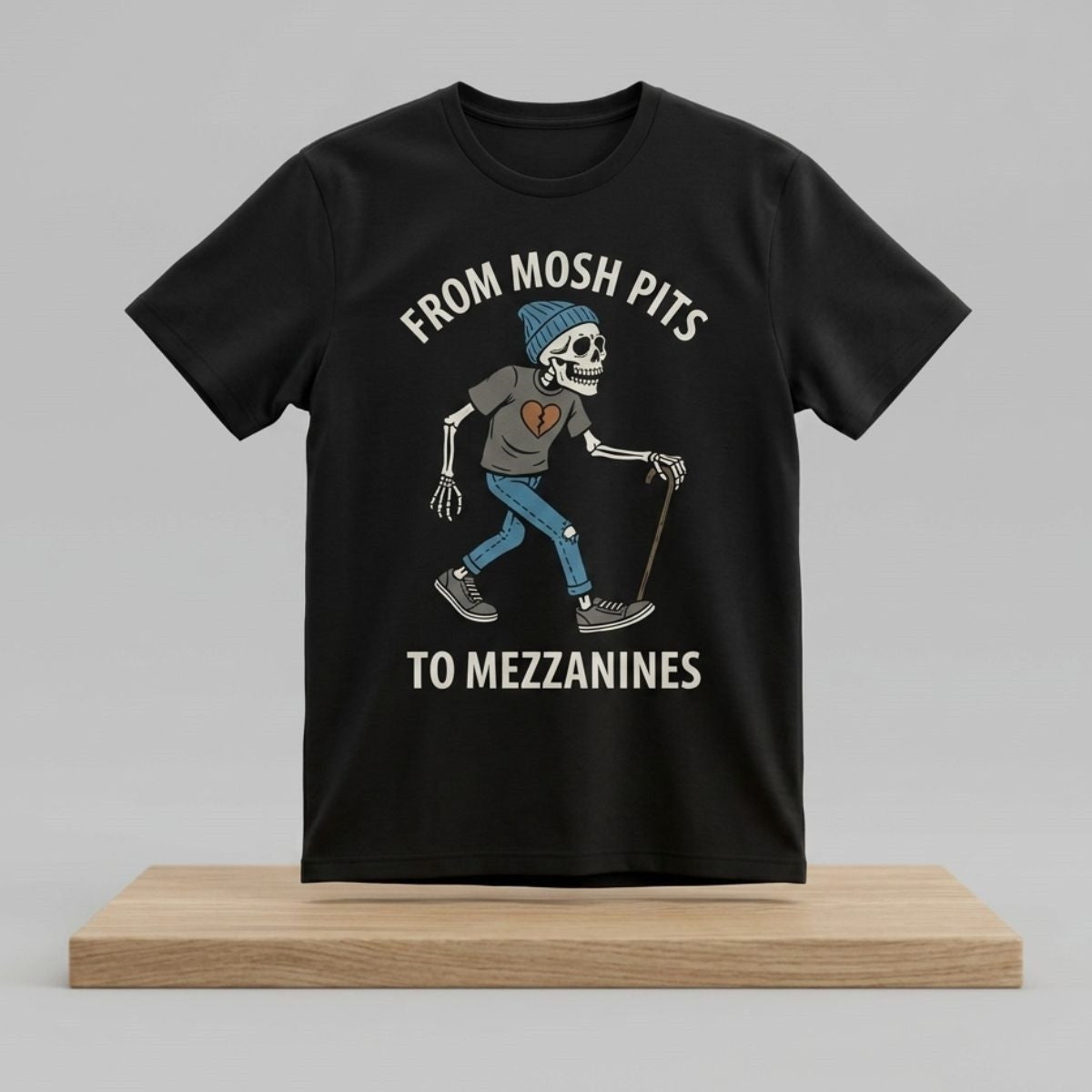 From Mosh Pits To Mezzanines Shirt 2026 Skeleton T-Shirt Funny Gift For Brothers - Merchluma