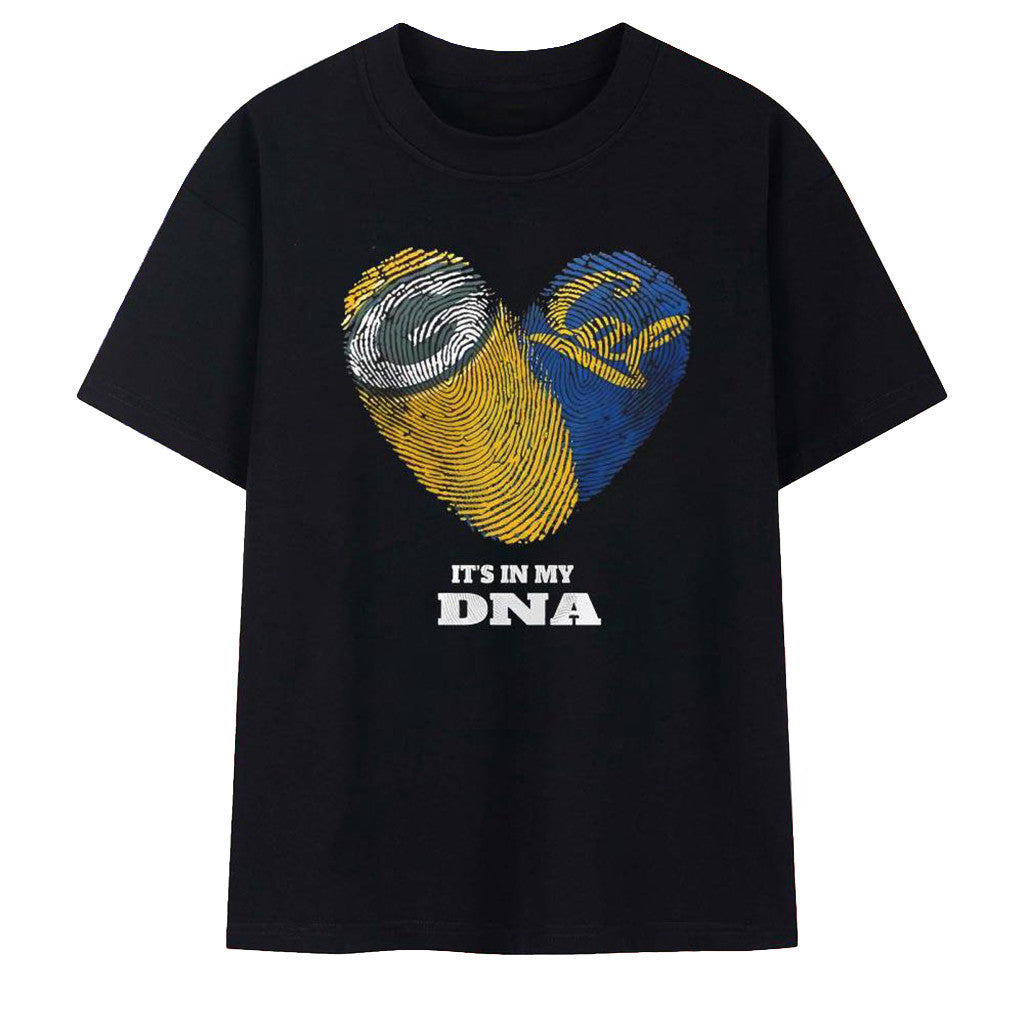 Green Bay Packers Merch California Golden Bears It's In My DNA T-Shirt Heart Love Fans Gift - Merchluma