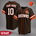 Personalized Cleveland Browns Team Pride Baseball Jersey Cleveland Browns Merch Gifts For Dad - Merchluma