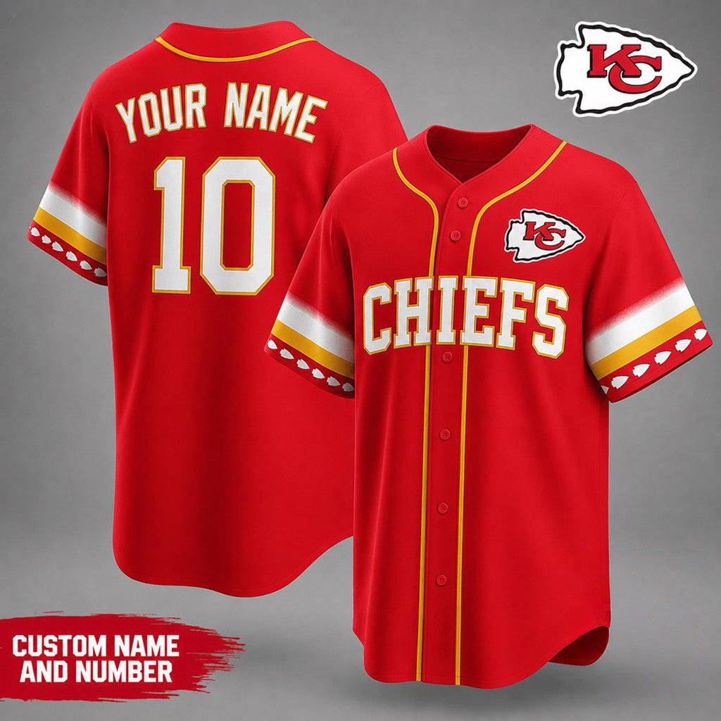 Personalized Kansas City Chiefs Team Pride Baseball Jersey Kansas City Chiefs Merch Gift For Fan - Merchluma