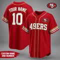 Personalized San Francisco 49ers Merch San Francisco 49ers Team Pride Baseball Jersey Gifts - Merchluma