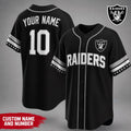 Personalized Las Vegas Raiders Team Pride Baseball Jersey Las Vegas Raiders Merch Gift Ideas - Merchluma