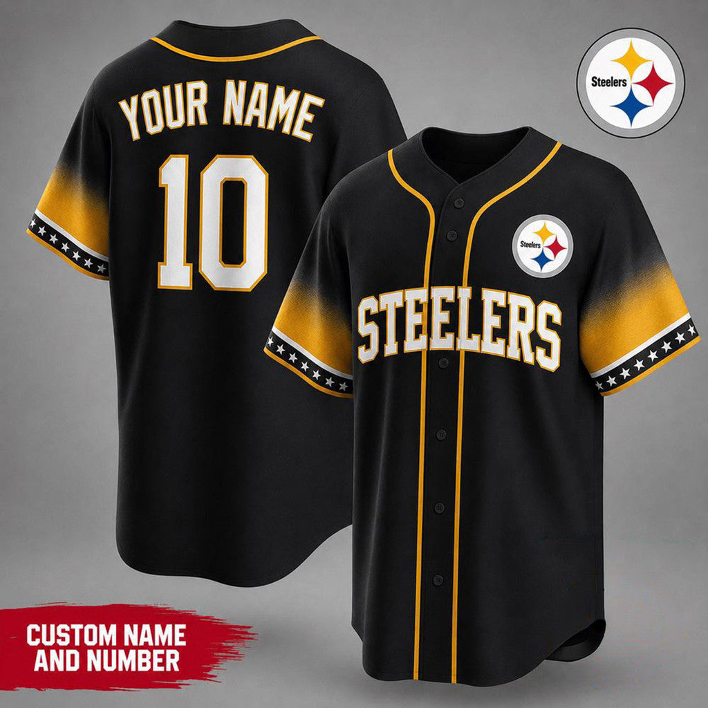 Personalized Pittsburgh Steelers Team Pride Baseball Jersey Pittsburgh Steelers Merch Present - Merchluma