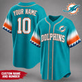 Personalized Miami Dolphins Team Pride Baseball Jersey Miami Dolphins Merch Useful Gift For Him - Merchluma