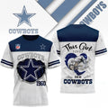 Dallas Cowboys This Girl Loves Her Cowboys T-Shirt Cowboys 1960 Merch Present - Merchluma